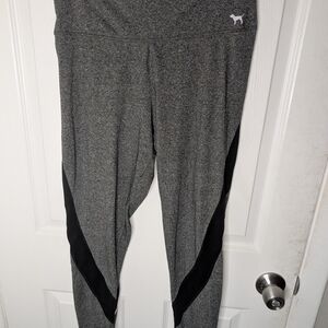 PINK Victoria's Secret Gray and Black Leggings